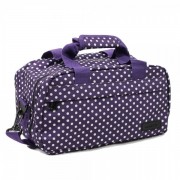 Members Essential On-Board Travel Bag 12.5 Purple Polka