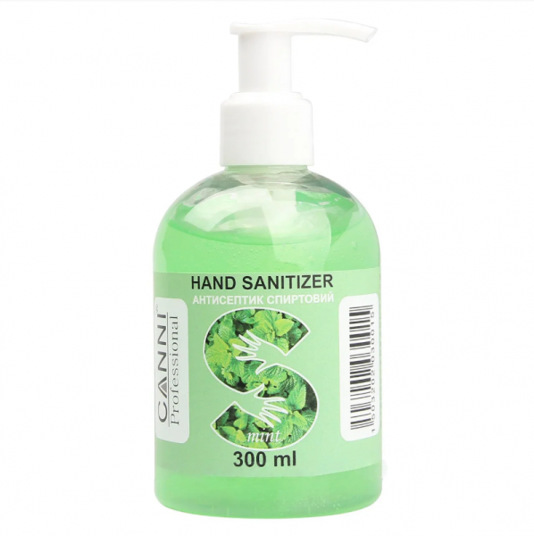 Антибактеріальний засіб для рук антисептик гелевий 70% спирту Canni hand Sanitizer 300 мл