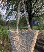 Плетеная соломенно сумка