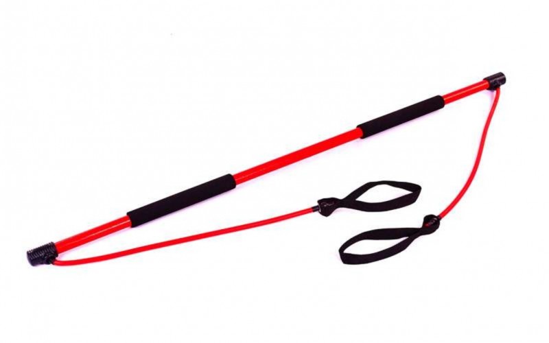 Гімнастична палиця для фітнесу з еспандерами Bodi Shaper Stick PS F-931 Red