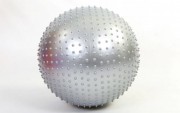 М'яч для фітнесу (фітбол) масажний 55см Zelart FI-1986-55 Grey