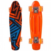Скейтборд пластиковий Penny 22in зі світними колесами SK-881-2 Orange