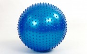Мяч для фитнеса (фитбол) массажный 55см Zelart FI-1986-55 Blue