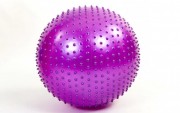 Мяч для фитнеса (фитбол) массажный 55см Zelart FI-1986-55 Violet