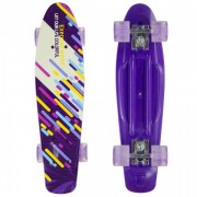 Скейтборд пластиковий Penny 22in зі світними колесами SK-881-11 Violet