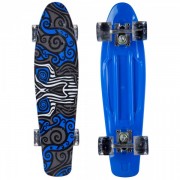 Скейтборд пластиковый Penny 22in со светящимися колесами SK-881-10 Blue