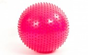 М'яч для фітнесу (фітбол) масажний 55см Zelart FI-1986-55 Pink