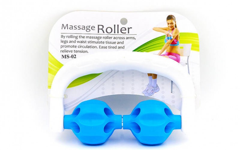 Масажер-ручний роликовий 2 Pro Supra Massage Roller MS-02 Blue