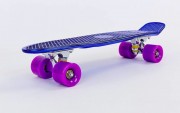 Скейтборд пластиковий Penny TONED VIOLET 22in металізована дека SK-501-4 Blue