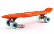 Скейтборд пластиковый Penny Original FISH 22in однотонная дека SK-401-35 Orange