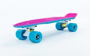 Скейтборд пластиковый Penny RUBBER SOFT TWIN FISH 22in двухцветная дека SK-410-2 Blue