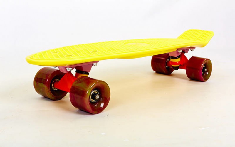 Скейтборд пластиковый Penny SWIRL FISH 22in колесо мультиколор SK-404-12 Yellow