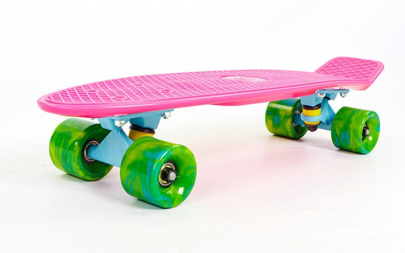 Скейтборд пластиковий Penny SWIRL FISH 22in колесо мультиколор SK-404-3 Pink