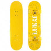 Скейтборд в сборе (роликовая доска) со светящимися колесами LUKAI SK-1245-1 Yellow