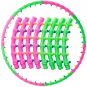 Обруч массажный Хула Хуп SP-Planeta Hula Hoop DOUBLE GRACE MAGNETIC JS-6005 Pink/Green