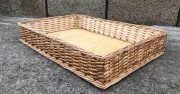 Плетений лоток (короб) із лози 40x60 вис. 10 см