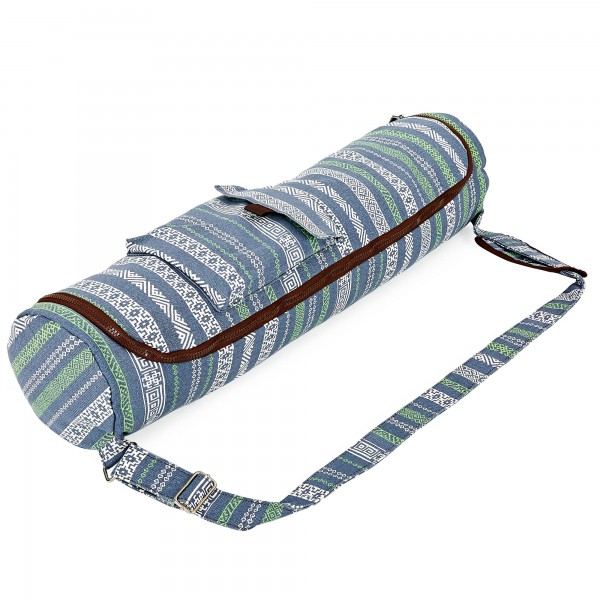 Сумка для йога килимка Yoga bag KINDFOLK FI-8362-3 Blue/Grey