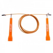 Скакалка швидкісна Кросфіт з шарнірним підшипником та сталевим тросом FI-5101 Orange
