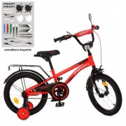 Детский велосипед PROF1 16д. Y16211 Zipper красно-черный