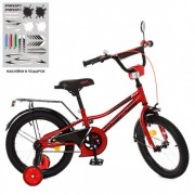 Дитячий велосипед PROF1 16д. Y16221 Prime червоний