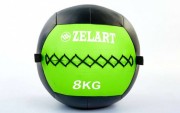 Мяч волбол для кроссфита и фитнеса 8кг Zelart WALL BALL FI-5168-8 Green