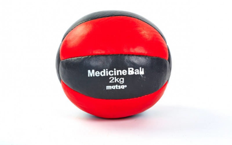 Мяч медицинский медбол MATSA Medicine Ball ME-0241-2 2кг Black/Red