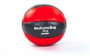 М'яч медичний медбол MATSA Medicine Ball ME-0241-2 2кг Black/Red