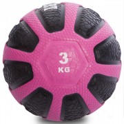 Мяч медицинский медбол Zelart Medicine Ball FI-0898-3 3кг Pink
