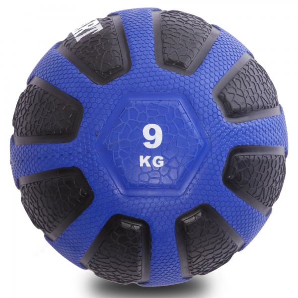 М'яч медичний медбол Zelart Medicine Ball FI-0898-9 9кг Blue