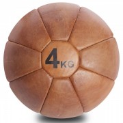 Мяч медицинский медбол VINTAGE Medicine Ball F-0242-4 4кг Brown