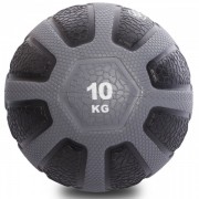 М'яч медичний медбол Zelart Medicine Ball FI-0898-10 10кг Grey