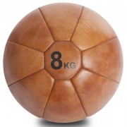 М'яч медичний медбол VINTAGE Medicine Ball F-0242-8 8кг Brown