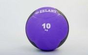 М'яч медичний медбол Zelart Medicine Ball FI-5121-10 10кг Violet