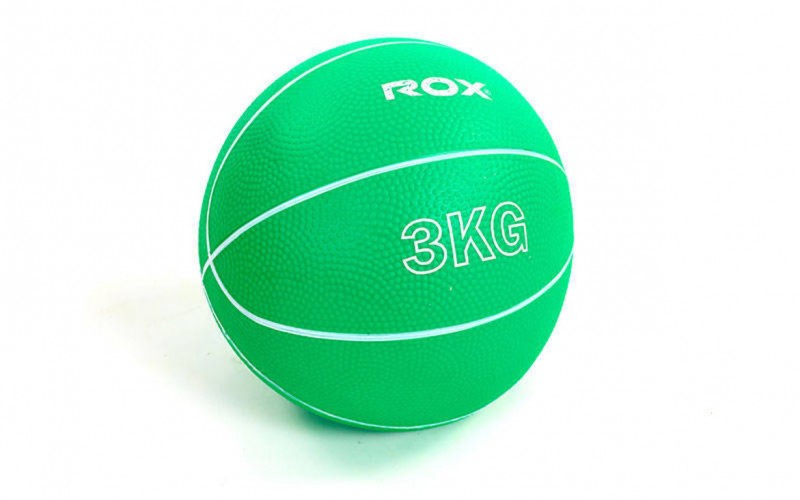 М'яч медичний медбол Record Medicine Ball SC-8407-3 3кг Green