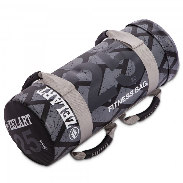 Мешок для кроссфита и фитнеса FI-0899-25 Power Bag Black/Grey