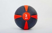 Мяч медицинский медбол Zelart Medicine Ball FI-5122-3 3кг Red