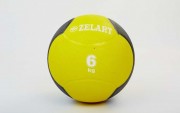 Мяч медицинский медбол Zelart Medicine Ball FI-5121-6 6кг Yellow