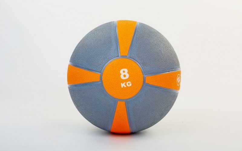 М'яч медичний медбол Zelart Medicine Ball FI-5122-8 8кг Orange