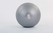 Мяч набивной слэмбол для кроссфита Record SLAM BALL FI-5165-6 6кг Grey