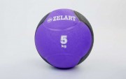 М'яч медичний медбол Zelart Medicine Ball FI-5121-5 5кг Violet