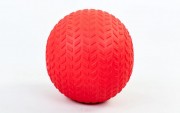 М'яч набивний слембол для кросфіту рифлений Record SLAM BALL FI-5729-2 2кг Red