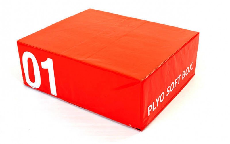 Бокс пліометричний м'який (1шт) Zelart FI-5334-1 SOFT PLYOMETRIC BOXES Red