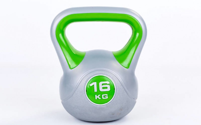 Гиря пластикова TA-5734-16 16кг Light Green