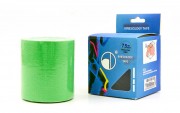 Кинезио тейп в рулоне 7,5см х 5м (Kinesio tape) эластичный пластырь BC-4863-7,5 Green