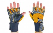 Перчатки для тяжелой атлетики кожаные VELO VL-3226 Yellow