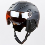 Шлем горнолыжный с визором и механизмом регулировки MOON MS-6296 p-p M-55-58 Black