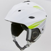 Шлем горнолыжный с механизмом регулировки MOON MS-6287 p-p M-55-58 White-green
