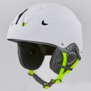 Шлем горнолыжный с механизмом регулировки MOON MS-6288  p-p S-51-55 матовый White