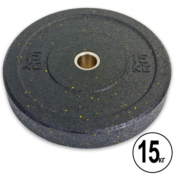 Бамперні диски для кросфіту Bumper Plates d-51мм Record RAGGY ТА-5126-15 15кг