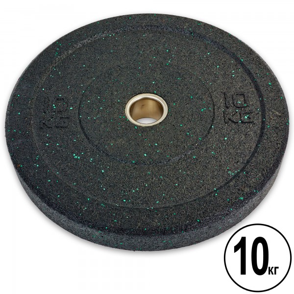 Бамперные диски для кроссфита Bumper Plates d-51мм Record RAGGY TA-5126-10 10кг